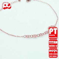 Lắc chân nữ titan cao cấp thời trang PT Jewelry & Accessories không đen giá rẻ PTLCNT58 400421