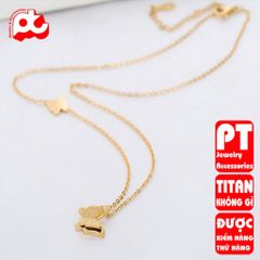 Dây chuyền nữ titan cao cấp thời trang trangsucpt không đen giá rẻ PTDCNT61 400431