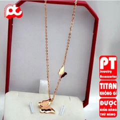 Dây chuyền nữ titan cao cấp thời trang trangsucpt không đen giá rẻ PTDCNT61 400431