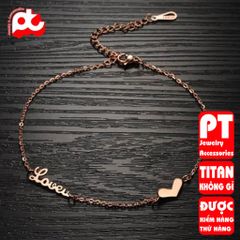 Lắc Chân Nữ Titan Cao Cấp - Phong Cách Thanh Lịch, Không Gỉ, Dành Cho Da Nhạy Cảm - Quà Tặng Hoàn Hảo