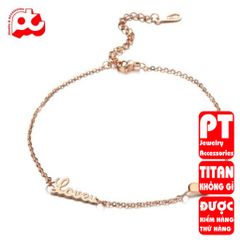 Lắc Chân Nữ Titan Cao Cấp - Phong Cách Thanh Lịch, Không Gỉ, Dành Cho Da Nhạy Cảm - Quà Tặng Hoàn Hảo