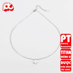 Lắc chân nữ titan cao cấp thời trang trangsucpt không đen giá rẻ PTLCNT62 400440