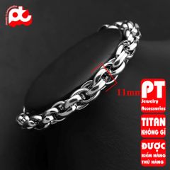 Lắc Tay Titan Cao Cấp Nam - Phong Cách Thời Trang Mạnh Mẽ, Bền Bỉ, Chống Gỉ Sét, Phụ Kiện Đẳng Cấp Cho Phái Mạnh