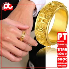 Nhẫn titan thép không gỉ nam inox cao cấp thời trang trangsucpt màu PTNNA22 400548