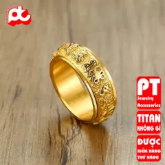 Nhẫn titan thép không gỉ nam inox cao cấp thời trang trangsucpt màu PTNNA22 400548