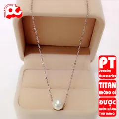 Dây chuyền nữ titan cao cấp thời trang trangsucpt không đen giá rẻ PTDCNT76 400550