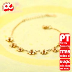 Lắc tay nữ titan cao cấp thời trang trangsucpt không đen giá rẻ PTLTNT05 400561