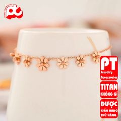 Lắc tay nữ titan cao cấp thời trang trangsucpt không đen giá rẻ PTLTNT05 400561