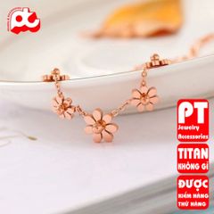 Lắc tay nữ titan cao cấp thời trang trangsucpt không đen giá rẻ PTLTNT05 400561