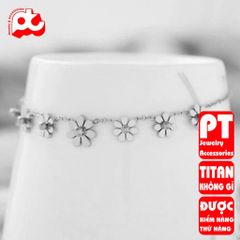 Lắc tay nữ titan cao cấp thời trang trangsucpt không đen giá rẻ PTLTNT05 400561