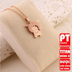 Dây chuyền nữ titan cao cấp thời trang trangsucpt không đen giá rẻ PTDCNT133 400570