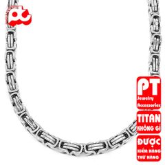 Dây chuyền nam inox thời trang ziczac  PT Jewelry & Accessories 10mm thép không gỉ PTDCNA26 400584