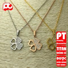 Dây chuyền nữ titan cao cấp thời trang trangsucpt không đen giá rẻ PTDCNT119 400585