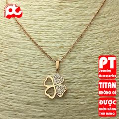 Dây chuyền nữ titan cao cấp thời trang trangsucpt không đen giá rẻ PTDCNT119 400585