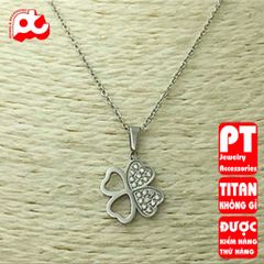 Dây chuyền nữ titan cao cấp thời trang trangsucpt không đen giá rẻ PTDCNT119 400585
