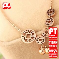 Lắc chân nữ titan cao cấp thời trang trangsucpt không đen giá rẻ PTLCNT43 400586