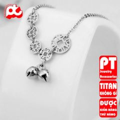 Lắc chân nữ titan cao cấp thời trang trangsucpt không đen giá rẻ PTLCNT43 400586