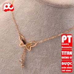 Dây chuyền nữ titan cao cấp thời trang trangsucpt không đen giá rẻ PTDCNT118 400590