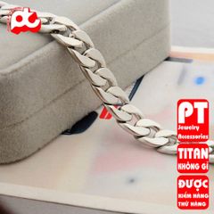 Lắc tay nam titan 7mm thép không gỉ lặc 7mm không đen giá rẻ HCM 400621