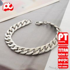 Lắc tay nam titan 7mm thép không gỉ lặc 7mm không đen giá rẻ HCM 400621