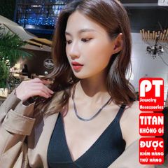 Dây chuyền nam nữ sợi mì titan cao cấp thép không gỉ dây mì dẹp PT Jewelry & Accessories PTDCNA43 400645