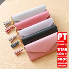 Ví nữ dài tua rua+trái tim VD69 400664