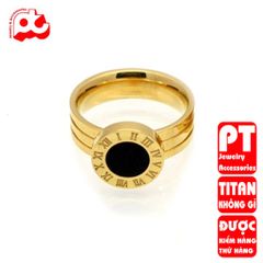 Nhẫn titan nữ cách điệu cao cấp thép không gỉ titanium trangsucpt 400688