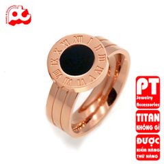 Nhẫn titan nữ cách điệu cao cấp thép không gỉ titanium trangsucpt 400688