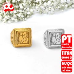 Nhẫn nam inox cao cấp thời trang chữ Phước bảng to titan thép không gỉ trangsucpt PTNNA01 400697