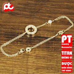 Lắc chân nữ titan cao cấp thời trang trangsucpt không đen giá rẻ PTLCNT46 400719