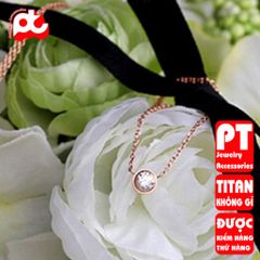 Dây chuyền nữ titan cao cấp thời trang trangsucpt không đen giá rẻ PTDCNT59 400732