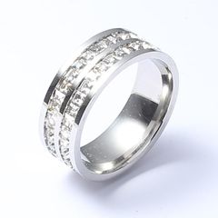 Nhẫn Titan PT Jewelry & Accessories N21 Women Nữ không đen không gỉ - Cao Su chiếc 400733