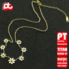 Dây chuyền nữ titan cao cấp thời trang trangsucpt không đen giá rẻ PTDCNT90 400812