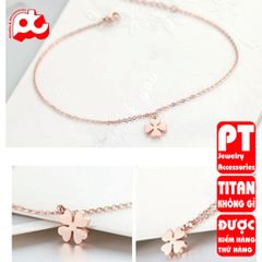 Lắc chân nữ titan cao cấp thời trang trangsucpt không đen giá rẻ PTLCNT62 400813