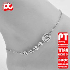 Lắc chân nữ titan cao cấp thời trang PT Jewelry & Accessories không đen giá rẻ PTLCNT58 400820