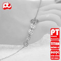 Lắc chân nữ titan cao cấp thời trang PT Jewelry & Accessories không đen giá rẻ PTLCNT58 400820