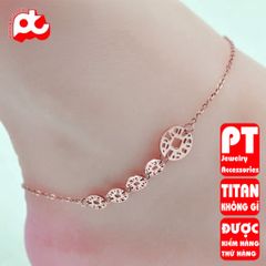 Lắc chân nữ titan cao cấp thời trang PT Jewelry & Accessories không đen giá rẻ PTLCNT58 400820
