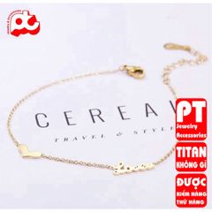 Lắc Chân Nữ Titan Cao Cấp - Trang Sức Thời Trang Thanh Lịch, Không Gỉ, Hợp Phong Cách, Quà Tặng Ý Nghĩa