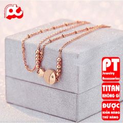 Lắc chân nữ titan cao cấp thời trang trangsucpt không đen giá rẻ PTLCNT56 400827