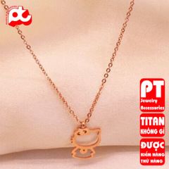 Dây chuyền nữ titan cao cấp thời trang trangsucpt không đen giá rẻ PTDCNT69 400839