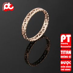 Nhẫn titan nữ trái tim cách điệu cao cấp thép không gỉ titanium trangsucpt 400865