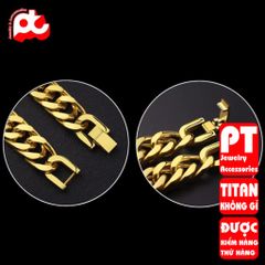 Lắc Tay Nam Titan Cao Cấp - Phong Cách Mạnh Mẽ, Không Gỉ - Phụ Kiện Thời Trang Sang Trọng cho Đấng Mày Râu