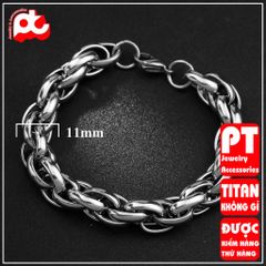 Lắc Tay Nam Titan Cao Cấp - Phong Cách Mạnh Mẽ, Bền Bỉ, Không Gỉ, Thời Trang Đẳng Cấp cho Phái Mạnh