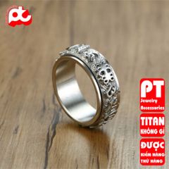 Nhẫn nam inox cao cấp thời trang rẻ titan thép không gỉ trangsucpt PTNNA21 400893