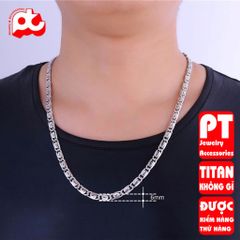 Dây Chuyền Nam Titan Cao Cấp 6mm - Phong Cách Mạnh Mẽ Không Gỉ, Thời Trang Đẳng Cấp Cho Phái Mạnh