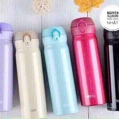 Bình Giữ Nhiệt Inox Thermos 500ml Nhật Bản - Giữ Nóng Lên Đến 12 Giờ, Giữ Lạnh 24 Giờ, Thiết Kế Gọn Nhẹ, Phù Hợp Chuyến Du Lịch, Công Sở