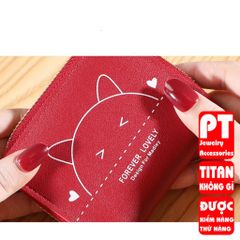 Ví Nữ Mini Ngắn Cầm Tay Dễ Thương Nữ Tính Phong Cách Hàn Quốc PTVI117 400915