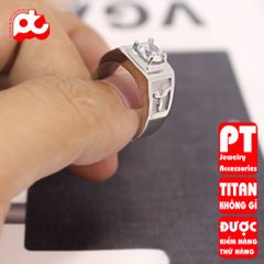 Nhẫn nam cao cấp inox thời trang titan thép không gỉ chạm ngôi sao 3 cánh PTNNA232 400951