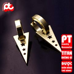 Bông Tai Nam Titan Cao Cấp - Phong Cách Hiện Đại Chống Gỉ, An Toàn Cho Da - Phụ Kiện Thời Trang Đẳng Cấp cho Phái Mạnh