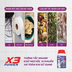 Bột Thông Tắc Cống OBAY - Tiêu Diệt 99,99% Vi Khuẩn, Không Gây Hư Hại Hệ Thống Ống Nước - Giải Pháp Hiệu Quả Cho Nhà Bếp và Nhà Tắm